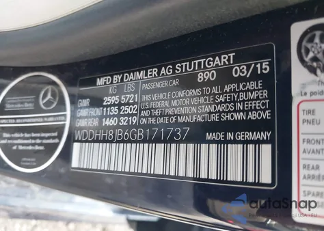 2016 Mercedes-Benz E 350 4Matic из США, поврежденный, VIN WDDHH8JB6GB171737